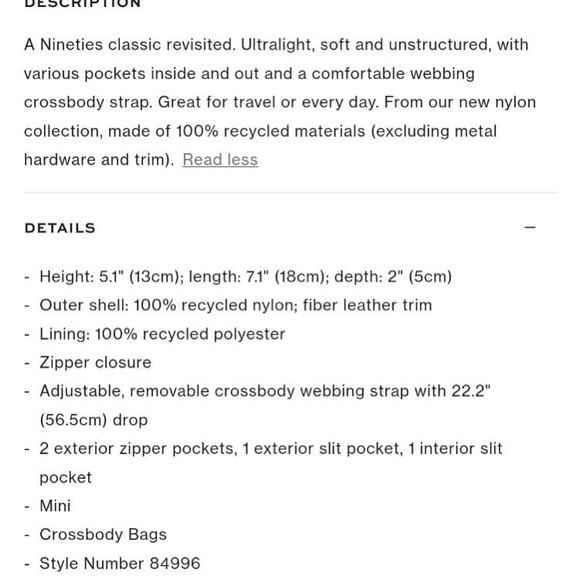 [Tory Burch] Mini Nylon Crossbody Bag | Black - Picture 9 of 9